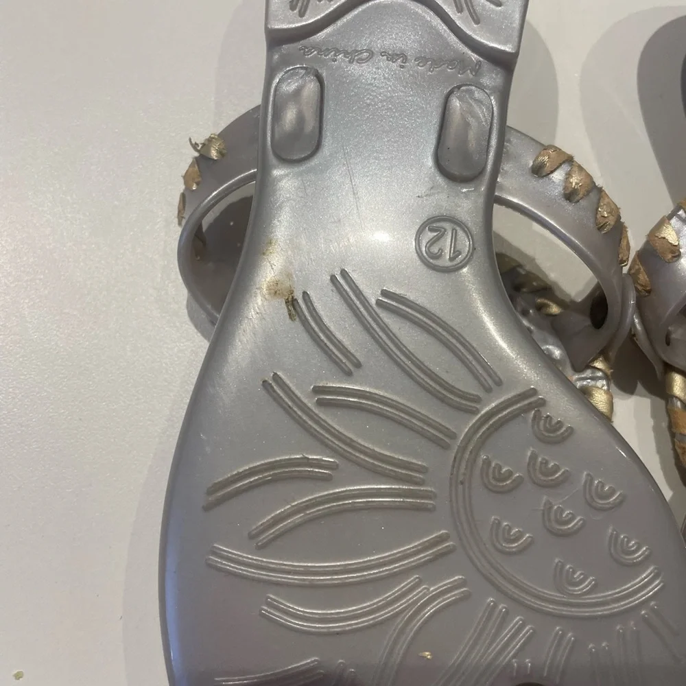 Jack Rogers Silver and Gold Sandals for Effortless Elegance